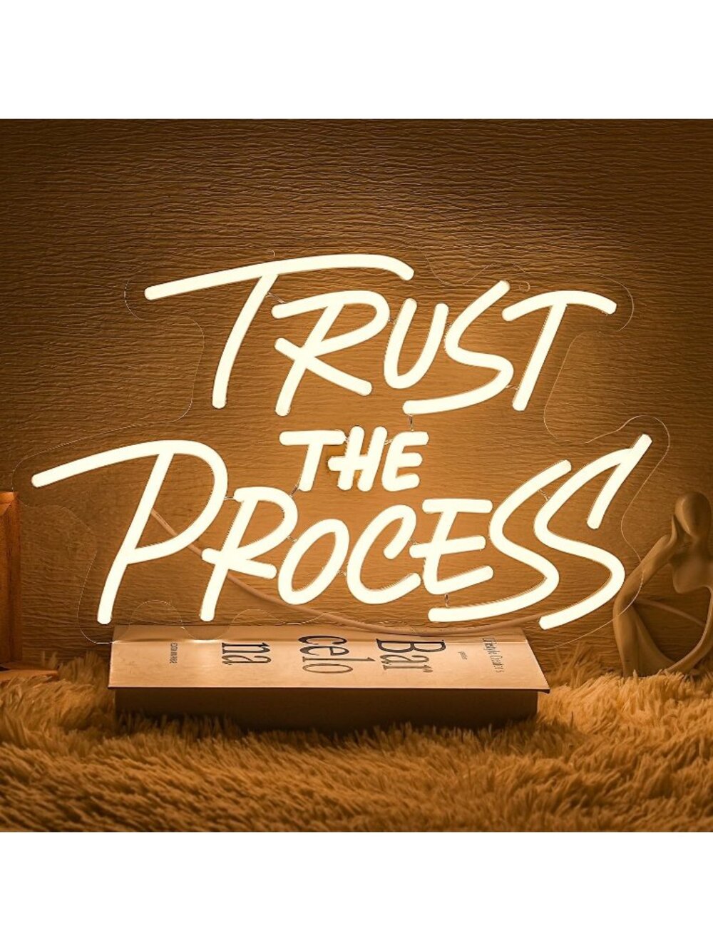Trust The Process Neon Sign Warm White Dimmable LED Light Trust The Process Neon